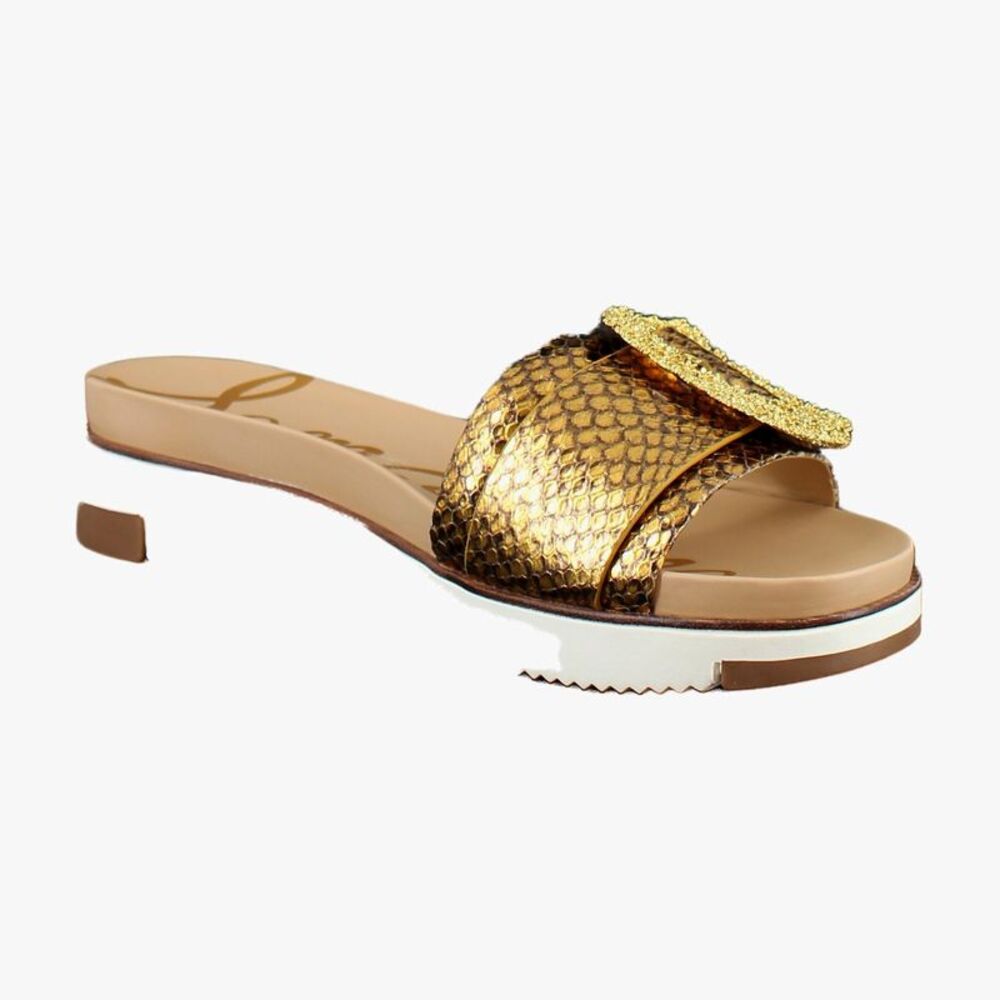 Sam Edelman Ariane Medallion Gold Snake